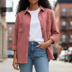 Universal Thread Goods Co. Women’s Button Down Salmon Color Shirt, XS